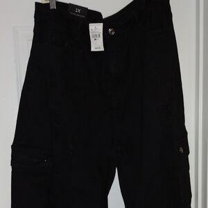 American Bazi Black Cargo Jeans